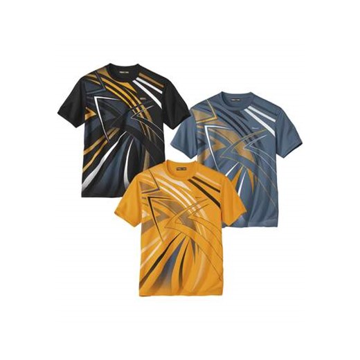Zestaw 3 koszulek Sporting ze sklepu Atlas For Men w kategorii T-shirty męskie - zdjęcie 168977668