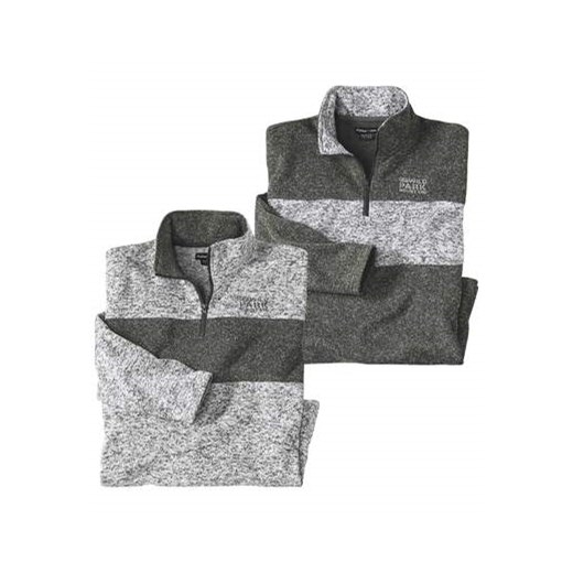 Zestaw 2 melanżowych bluz z moltonu ze sklepu Atlas For Men w kategorii Bluzy męskie - zdjęcie 168977675