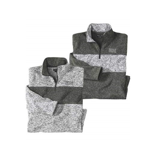 Zestaw 2 melanżowych bluz z moltonu Góry Skaliste ze sklepu Atlas For Men w kategorii Bluzy męskie - zdjęcie 168977675