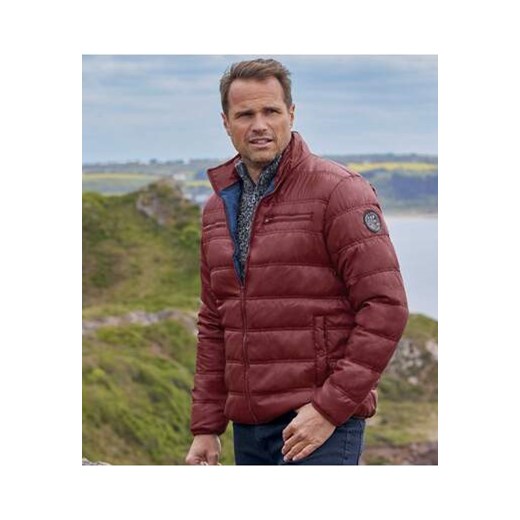 Pikowana, bordowa kurtka ze sklepu Atlas For Men w kategorii Kurtki męskie - zdjęcie 168977686