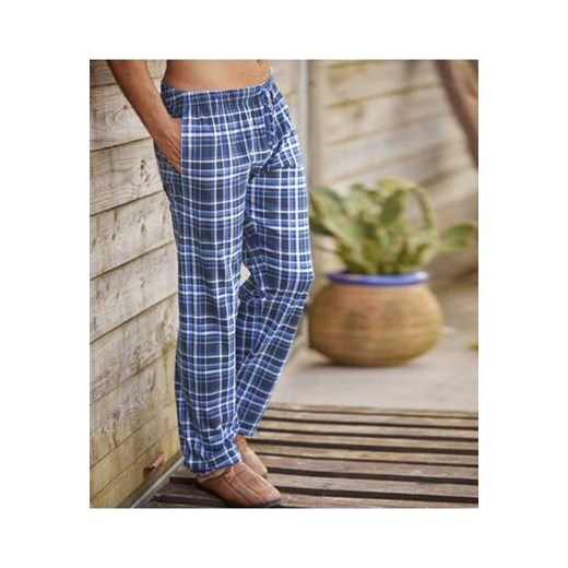 Dżersejowe spodnie w kratę Relax ze sklepu Atlas For Men w kategorii Spodnie męskie - zdjęcie 168977699