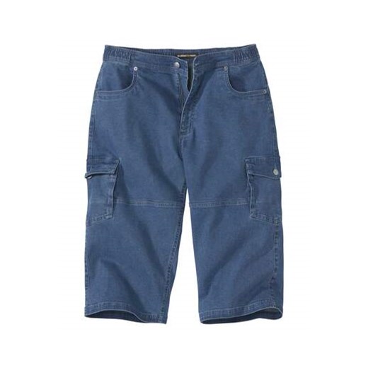 Wygodne jeansowe bojówki ¾ ze stretchem ze sklepu Atlas For Men w kategorii Spodenki męskie - zdjęcie 168977817