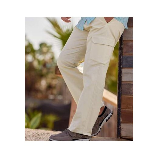 Wygodne, płócienne spodnie bojówki ze sklepu Atlas For Men w kategorii Spodnie męskie - zdjęcie 168977849