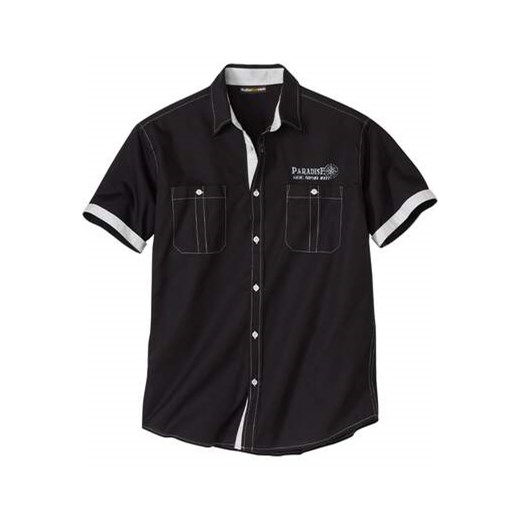 Czarna koszula w lotniczym stylu Paradise ze sklepu Atlas For Men w kategorii Koszule męskie - zdjęcie 168977966
