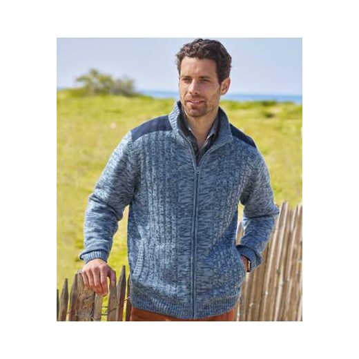 Trykotowa bluza podszyta polarem ze sklepu Atlas For Men w kategorii Bluzy męskie - zdjęcie 168977986