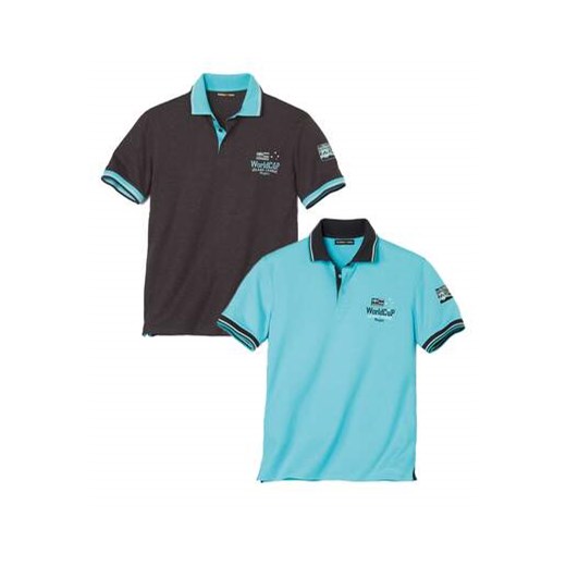 Zestaw 2 koszulek polo Island League ze sklepu Atlas For Men w kategorii T-shirty męskie - zdjęcie 168978059