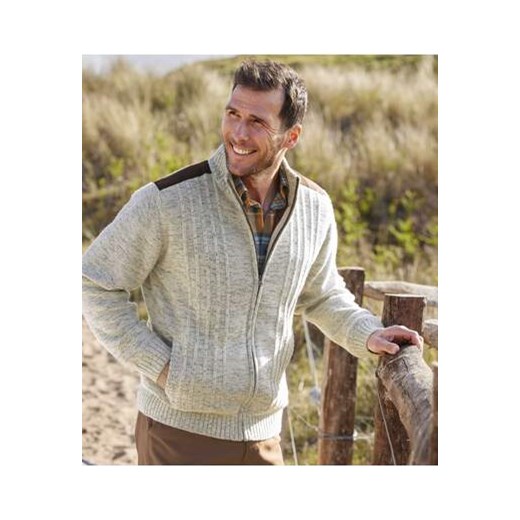 Casualowa, trykotowa bluza z podszewką z polaru ze sklepu Atlas For Men w kategorii Bluzy męskie - zdjęcie 168978147