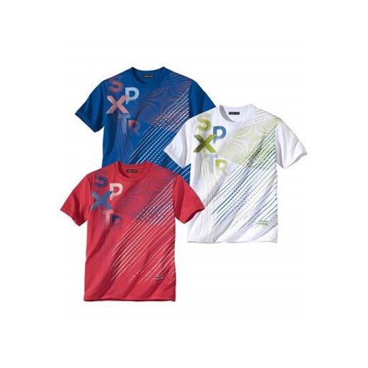 Zestaw 3 koszulek Sport Performer ze sklepu Atlas For Men w kategorii T-shirty męskie - zdjęcie 168978155
