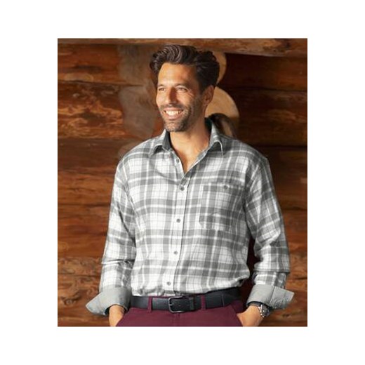 Flanelowa koszula w dwukolorową kratę ze sklepu Atlas For Men w kategorii Koszule męskie - zdjęcie 168978317