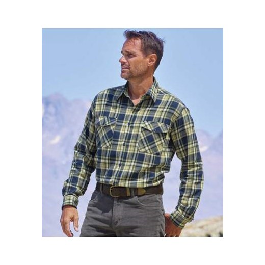 Flanelowa koszula w kratę Yellowstone ze sklepu Atlas For Men w kategorii Koszule męskie - zdjęcie 168978329