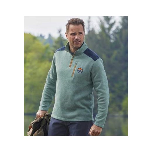 Melanżowa bluza z moltonu Winter Outdoor ze sklepu Atlas For Men w kategorii Bluzy męskie - zdjęcie 168978335