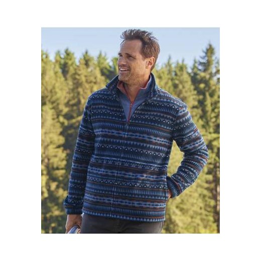 Polarowa bluza z żakardowym nadrukiem ze sklepu Atlas For Men w kategorii Bluzy męskie - zdjęcie 168978357