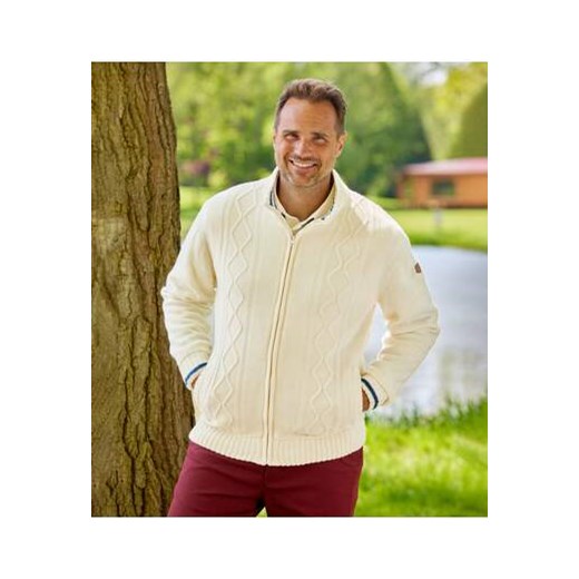 Trykotowa bluza podszyta kożuszkiem sherpa ze sklepu Atlas For Men w kategorii Swetry męskie - zdjęcie 168978375