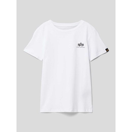T-shirt z nadrukiem z logo ze sklepu Peek&Cloppenburg  w kategorii T-shirty chłopięce - zdjęcie 168979585