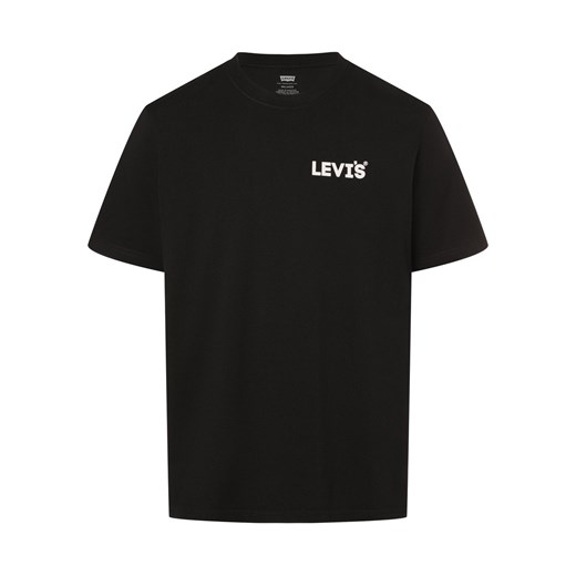 Levi's T-shirt męski Mężczyźni Bawełna czarny jednolity ze sklepu vangraaf w kategorii T-shirty męskie - zdjęcie 168980615