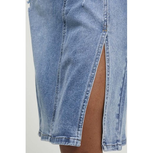 Answear Lab spódnica jeansowa kolor niebieski mini rozkloszowana Answear Lab XL ANSWEAR.com