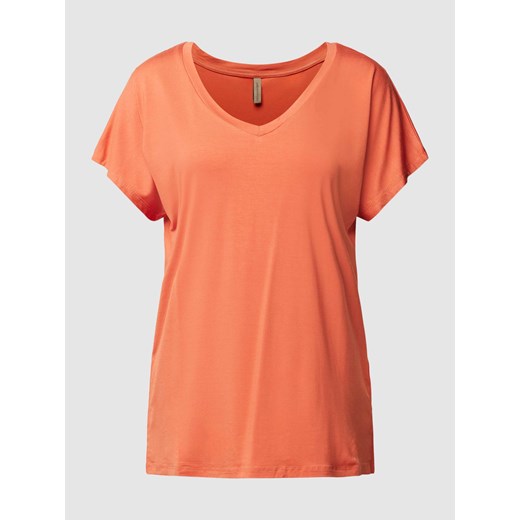 T-shirt z dekoltem w serek model ‘Marica’ ze sklepu Peek&Cloppenburg  w kategorii Bluzki damskie - zdjęcie 168982887