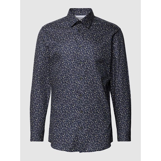 Koszula casualowa o kroju slim fit z kwiatowym wzorem model ‘SOHO’ ze sklepu Peek&Cloppenburg  w kategorii Koszule męskie - zdjęcie 168982985