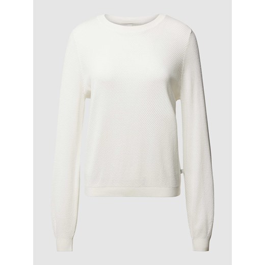 Sweter z dzianiny w jednolitym kolorze ze sklepu Peek&Cloppenburg  w kategorii Swetry damskie - zdjęcie 168983426