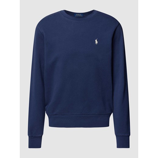 Bluza w jednolitym kolorze z wyhaftowanym logo ze sklepu Peek&Cloppenburg  w kategorii Bluzy męskie - zdjęcie 168983585