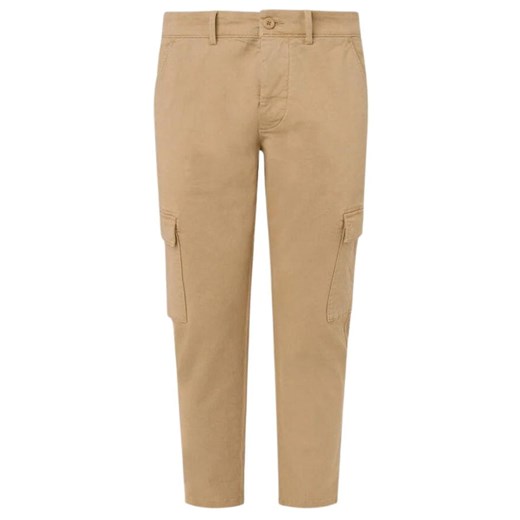 spodnie męskie pepe jeans pm211641 slim cargo beżowy ze sklepu Royal Shop w kategorii Spodnie męskie - zdjęcie 168988106
