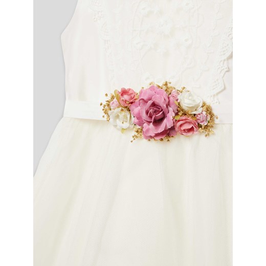 Sukienka z kwiatową aplikacją Une Hautre Couture 140 Peek&Cloppenburg 