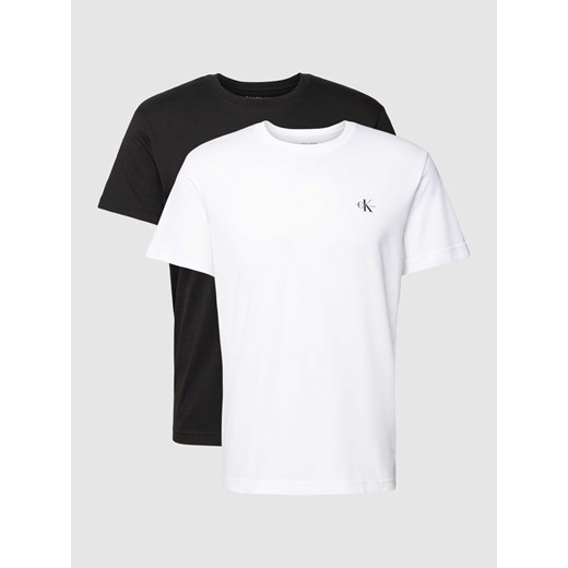 T-shirt o kroju regular fit z nadrukiem z logo w zestawie 2 szt. ze sklepu Peek&Cloppenburg  w kategorii Podkoszulki męskie - zdjęcie 168989247