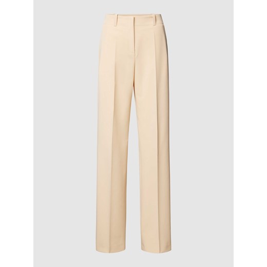 Spodnie materiałowe o kroju regular fit w kant model ‘Hulana’ ze sklepu Peek&Cloppenburg  w kategorii Spodnie damskie - zdjęcie 168989539
