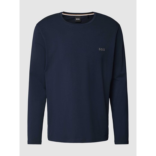 Bluzka z długim rękawem i wyhaftowanym logo model ‘Mix&Match’ ze sklepu Peek&Cloppenburg  w kategorii T-shirty męskie - zdjęcie 168989648