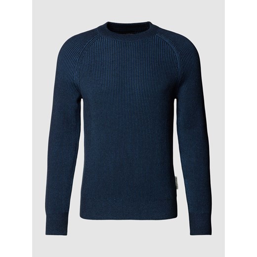 Sweter z dzianiny z efektem prążkowania ze sklepu Peek&Cloppenburg  w kategorii Swetry męskie - zdjęcie 168989768