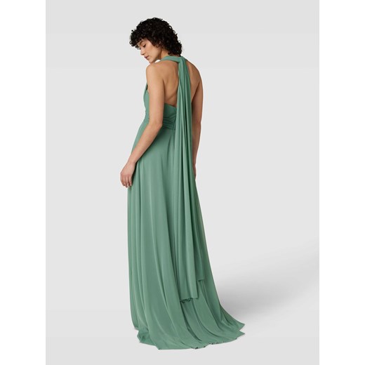Sukienka Troyden Collection z długim rękawem maxi elegancka 