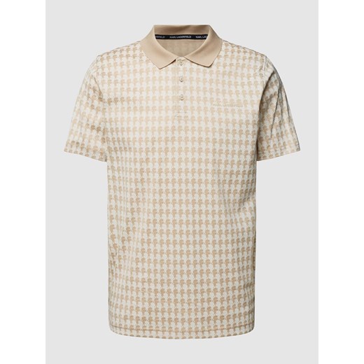Koszulka polo o kroju regular fit ze wzorem na całej powierzchni ze sklepu Peek&Cloppenburg  w kategorii T-shirty męskie - zdjęcie 168990007