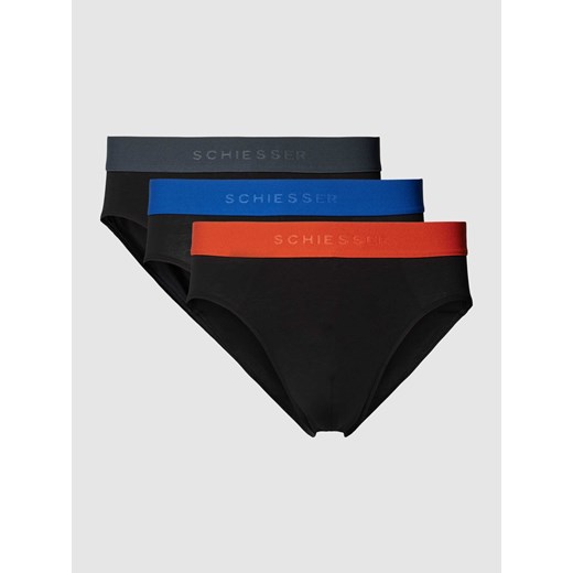 Slipy z elastycznym pasem z logo w zestawie 3 szt. ze sklepu Peek&Cloppenburg  w kategorii Majtki męskie - zdjęcie 168990098