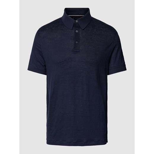 Koszulka polo o kroju regular fit z mieszanki lnu ze sklepu Peek&Cloppenburg  w kategorii T-shirty męskie - zdjęcie 168990265