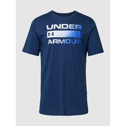 T-shirt z nadrukiem z logo model ‘TEAM ISSUE’ Under Armour M Peek&Cloppenburg 