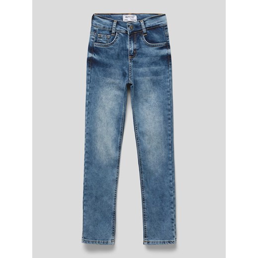 Jeansy o kroju slim fit z 5 kieszeniami ze sklepu Peek&Cloppenburg  w kategorii Spodnie chłopięce - zdjęcie 168991058