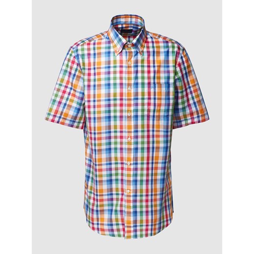 Koszula casualowa o kroju slim fit ze wzorem w kratkę ze sklepu Peek&Cloppenburg  w kategorii Koszule męskie - zdjęcie 168991258