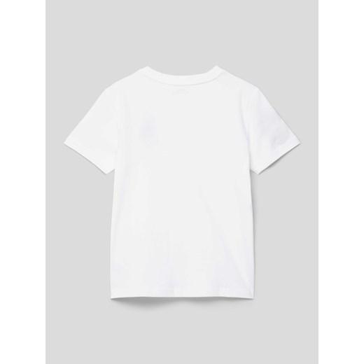 T-shirt chłopięce biały Polo Ralph Lauren w nadruki 