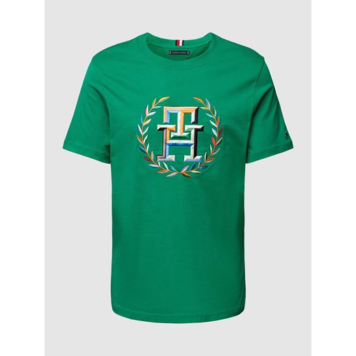 T-shirt o kroju regular fit z wyhaftowanym logo ze sklepu Peek&Cloppenburg  w kategorii T-shirty męskie - zdjęcie 168991856