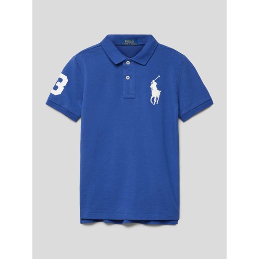Koszulka polo z wyhaftowanym logo ze sklepu Peek&Cloppenburg  w kategorii T-shirty chłopięce - zdjęcie 168991928