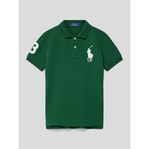 Koszulka polo z wyhaftowanym logo ze sklepu Peek&Cloppenburg  w kategorii T-shirty chłopięce - zdjęcie 168992419