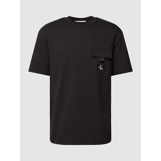 T-shirt z kieszenią na piersi i naszywką z logo ze sklepu Peek&Cloppenburg  w kategorii T-shirty męskie - zdjęcie 168992596