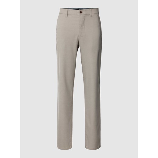 Spodnie o kroju regular fit z dodatkiem wiskozy i fakturowanym wzorem ze sklepu Peek&Cloppenburg  w kategorii Spodnie męskie - zdjęcie 168992847