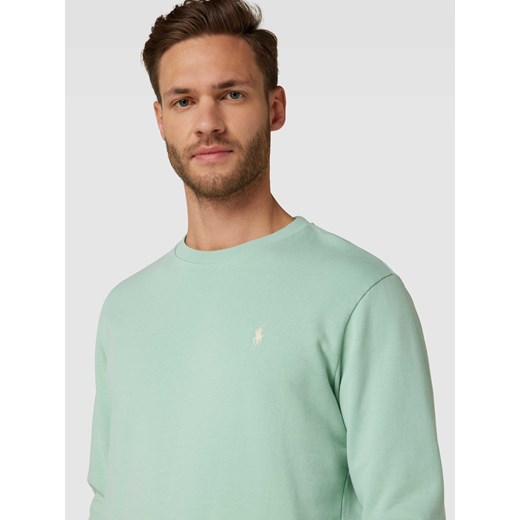 Bluza w jednolitym kolorze z wyhaftowanym logo Polo Ralph Lauren XXL Peek&Cloppenburg 