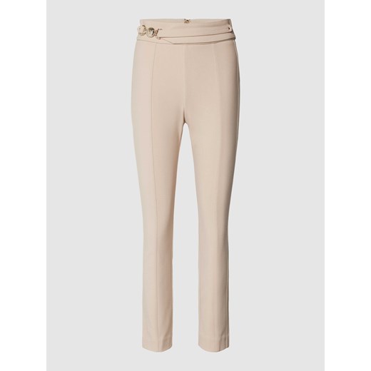 Spodnie materiałowe o kroju slim fit z ozdobnymi szwami model ‘KAREN’ ze sklepu Peek&Cloppenburg  w kategorii Spodnie damskie - zdjęcie 168993975