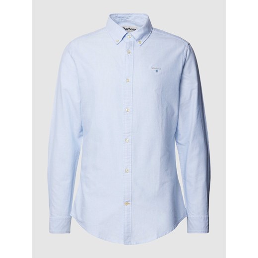 Koszula casualowa o kroju tailored fit z wyhaftowanym logo model ‘OXTOWN’ ze sklepu Peek&Cloppenburg  w kategorii Koszule męskie - zdjęcie 168994178