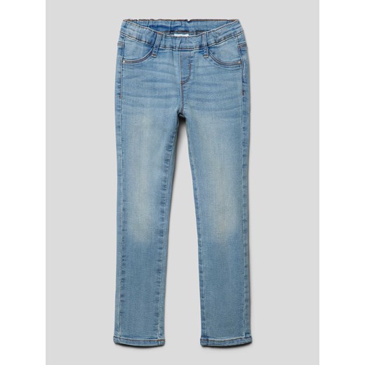 Jeansy z elastycznym pasem ze sklepu Peek&Cloppenburg  w kategorii Spodnie dziewczęce - zdjęcie 168994207