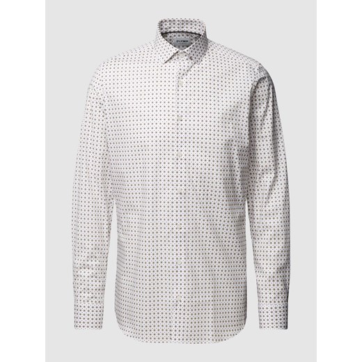Koszula biznesowa o kroju body fit ze wzorem na całej powierzchni model ‘Modern Kent’ ze sklepu Peek&Cloppenburg  w kategorii Koszule męskie - zdjęcie 168994325