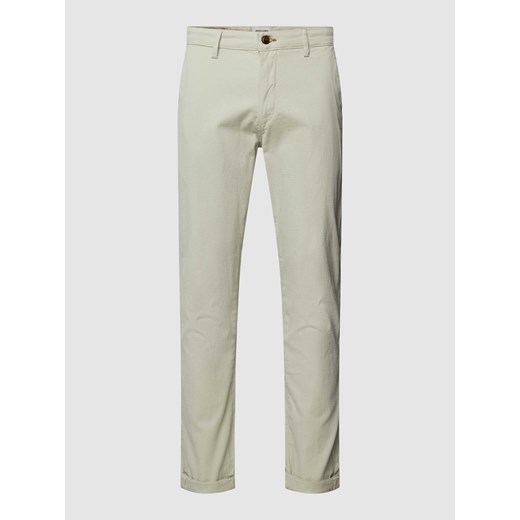 Spodnie o kroju slim fit z fakturowanym wzorem model ‘MARCO’ ze sklepu Peek&Cloppenburg  w kategorii Spodnie męskie - zdjęcie 168994396