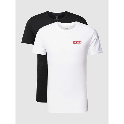 T-shirt z nadrukiem z logo w zestawie 2 szt. ze sklepu Peek&Cloppenburg  w kategorii Podkoszulki męskie - zdjęcie 168994867